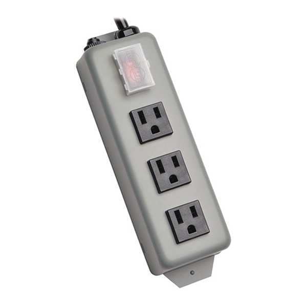 Tripp Lite Power Strip, 3 Outlet, Industrial, 6ft cord - 3SP