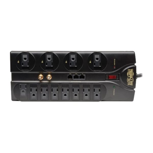 Tripp Lite Surge, 12 Outlet, 8ft cord, 2880J, Modem - TLP1208SAT