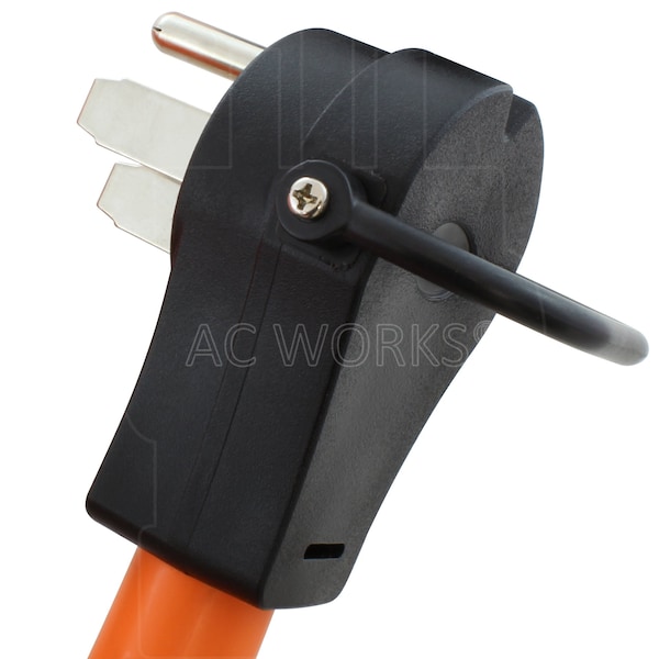 Ac Works 50ft RV/ EV/ Generator 50A 125/250V NEMA 14-50 Power Cord With Handles - 1450PR-050