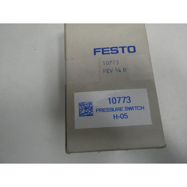 Interruptor de presión Festo 15-175 PSI 250V-AC 125V-DC - 10773 PEV-1/4-B