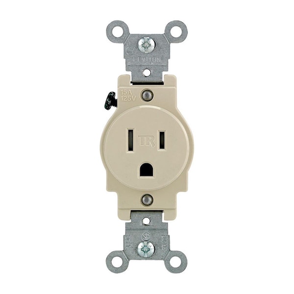 Ezgeneration 15A, 125V Electrical Outlet 5-15R Power Cords, Ivory - EZ612225