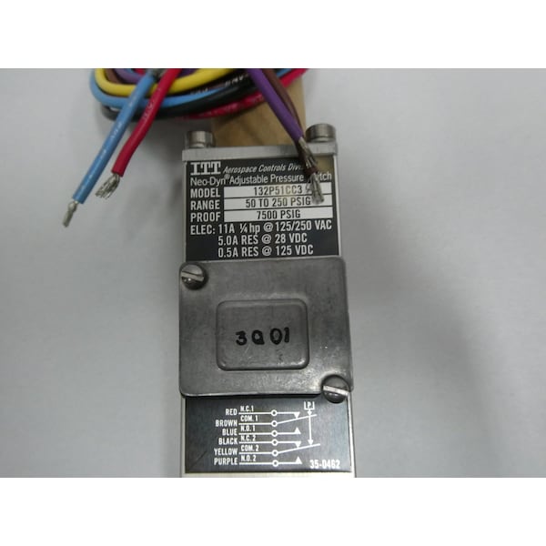 Interruptor de presión Itt Neo-Dyn 50-250Psi 125/250V-Ac - 132P51CC3