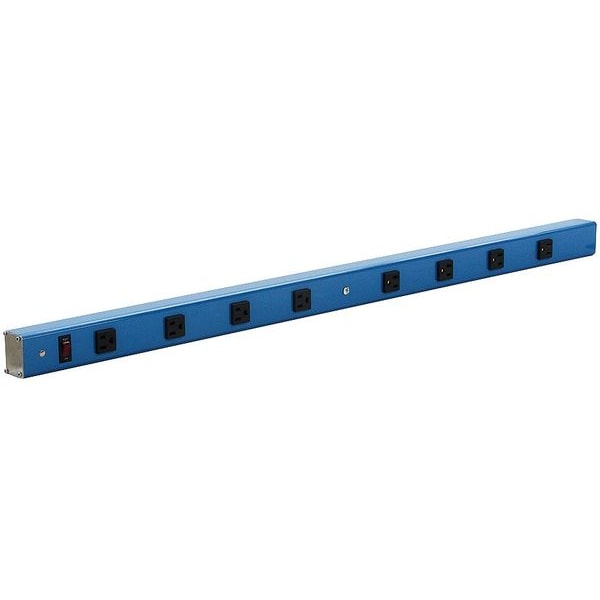 Benchpro Power Strip, 66 W x 4 D x 2 in. H, Gray - A8-66
