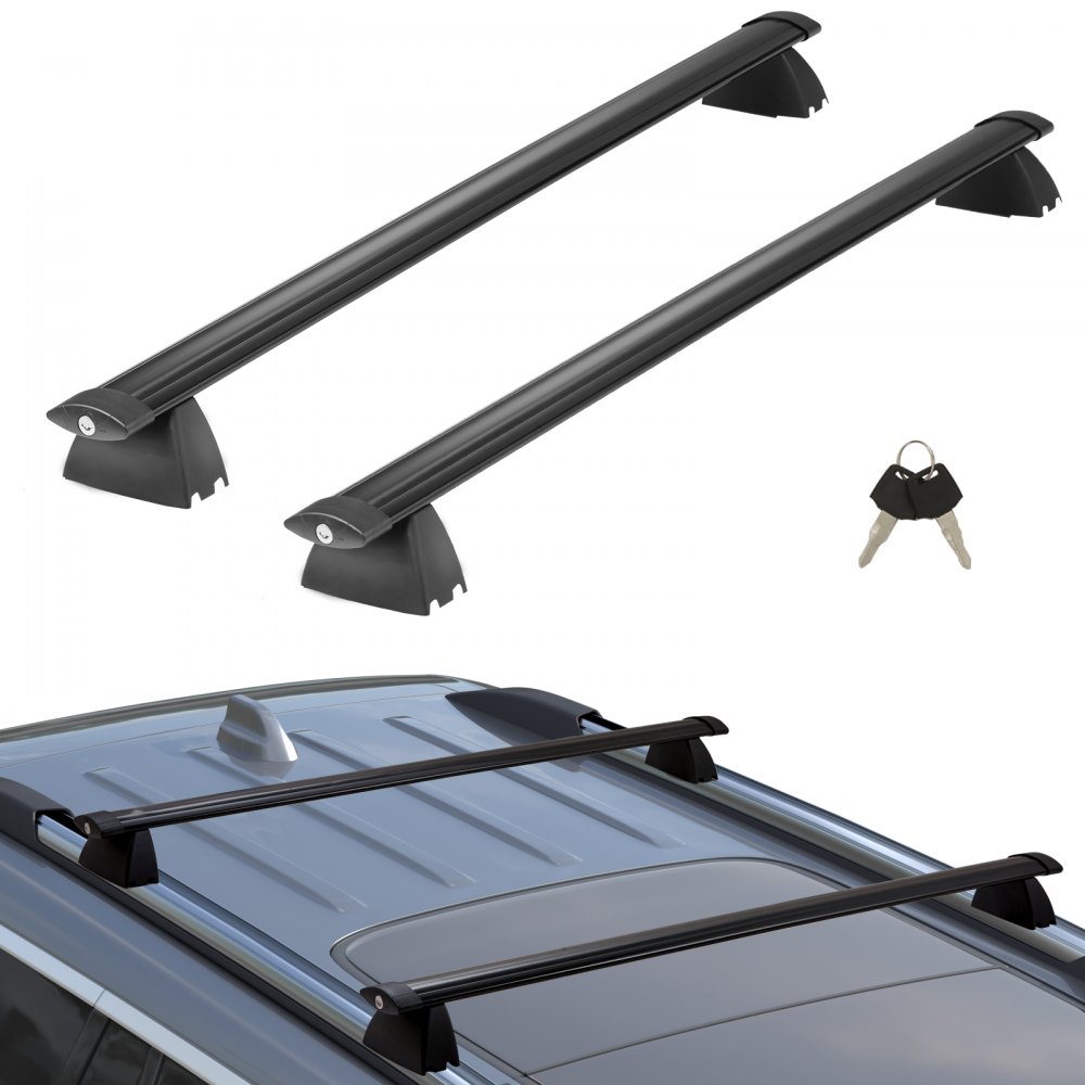 VEVOR Roof Rack Cross Bars, Compatible with 2011-2021 Jeep Grand Cherokee with Grooved Side Rails, 200lbs Load Capacity, Aluminum Crossbars with Locks, for Rooftop Cargo Carrier Bag Luggage Kayak Bike - CDHGJZSKJPDQHW9Q7V0