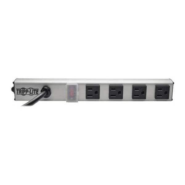 Tripp Lite Power Strip, 4-Outlet, 5-15P, 15ftcord - PS120406