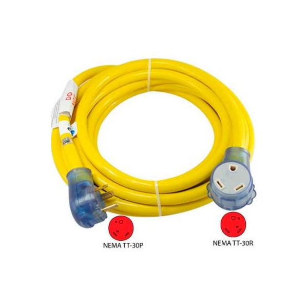 Conntek Conntek 14368, 25-Feet 30-Amp Straight Blade RV Extension Cord with NEMA TT-30P/R - 14368