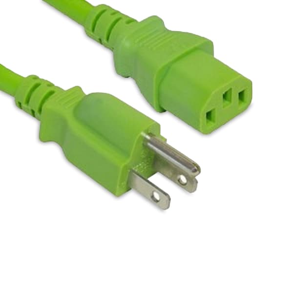 Enet 5-15P To C13 10Ft Green Power Cord - N515-C13-GN-10F-ENC