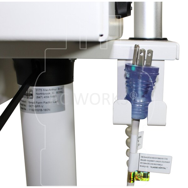 Ac Works up to 10FT 18/3 10A Medical Grade Coiled Cord to Locking IEC C13 - MD195-AL