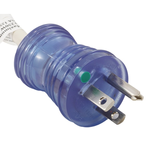 Ac Works up to 10FT 18/3 10A Medical Grade Coiled Cord to Locking IEC C13 - MD195-AL