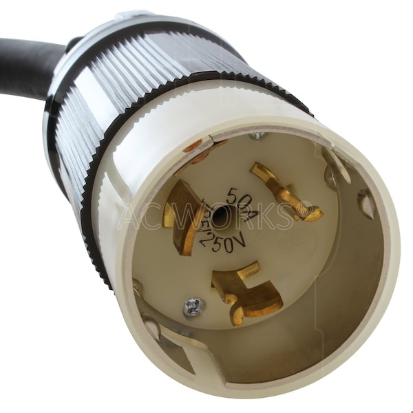 Ac Works 75ft SOOW 6/4 CS6365 to CS6364 Temp Power 50A Generator Cord - TESS2-075
