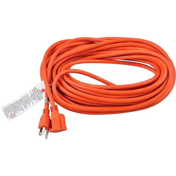 Global Industrial SJTW Extension Cord, 14 AWG, Outdoor, 14/3, Orange, 50 ft - 500790