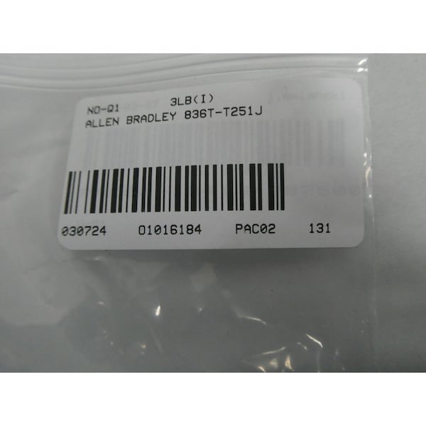 Interruptor de presión Allen Bradley 2-7 PSI 120-600V-CA 115-600V-CC - 836T-T251J