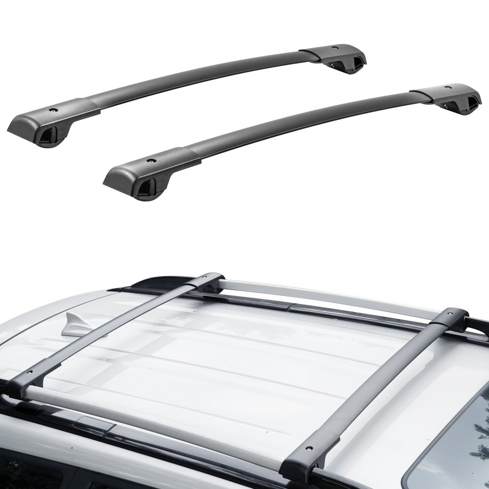 VEVOR Roof Rack Cross Bars, Fit for 2014-2022 Subaru Forester with Raised Side Rails, 200 lbs Load Capacity, Aluminum Crossbars with Locks, for Rooftop Cargo Carrier Bag Luggage Kayak Bike - CDHGJZSKSBLSAID10V0