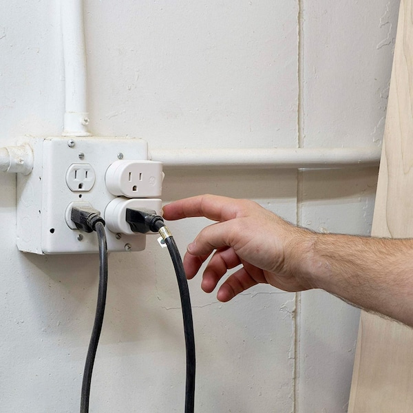 Ge GE Grounded Power Switch, Adds On/Off Switch to Any Outlet, White, 25511 PK 2 - 39713