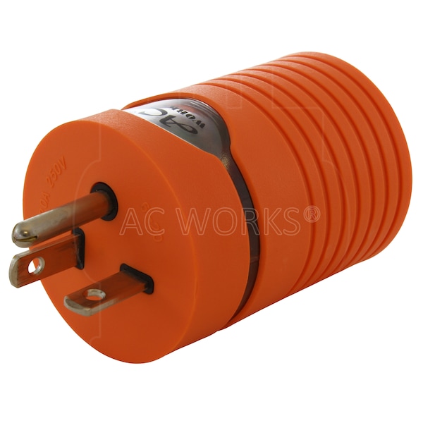 Ac Works Adapter NEMA 6-20P 20A 250V Plug to NEMA L6-20R 20A 250V Locking Connector - AD620L620