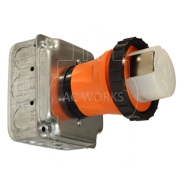 Ac Works RV/ Marine Adapter NEMA 14-50P 4-Prong 50A Plug to RV/Marine 50A Inlet Adapter - AD1450SS2