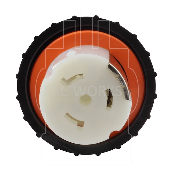 Ac Works RV/ Marine Adapter NEMA 14-50P 4-Prong 50A Plug to RV/Marine 50A Inlet Adapter - AD1450SS2