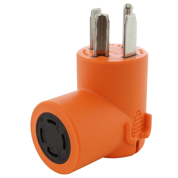 Ac Works 4-Prong Dryer Plug to 4-Prong Locking 30 Amp 125/250 L14-30R Adapter - AD1430L1430