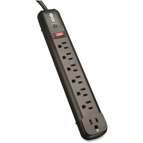 Tripp Lite Surge Suppressor, 1080J, 7-Outlet, 4' Cord, Black - TRPTLP74RB