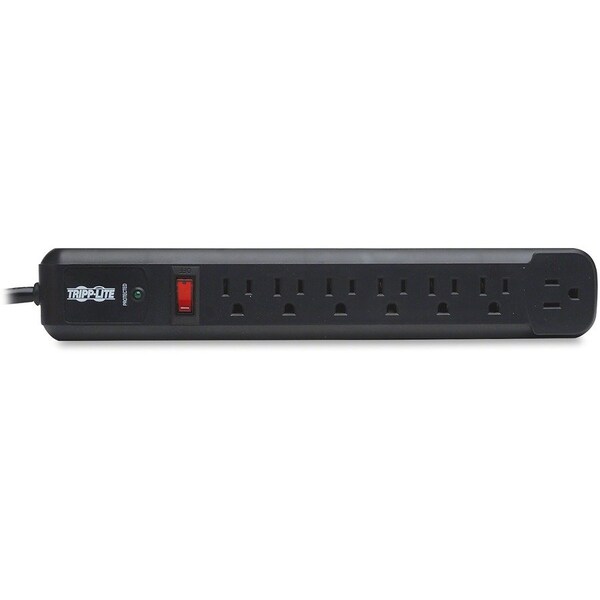 Tripp Lite Surge Suppressor, 1080J, 7-Outlet, 4' Cord, Black - TRPTLP74RB