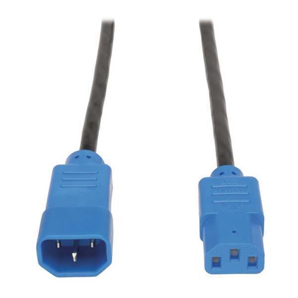 Tripp Lite Power Cord, C14 to C13, 10A, 18AWG, 4ft, Cord Length: 4 ft. - P004-004-BL