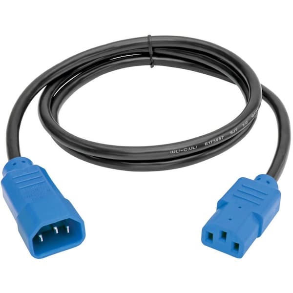 Tripp Lite Power Cord, C14 to C13, 10A, 18AWG, 4ft, Cord Length: 4 ft. - P004-004-BL
