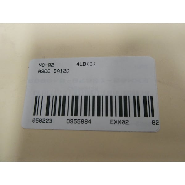 Interruptor de presión de Asco Tri-Point 200-3500Psi 125/250V-Ac - SA12D