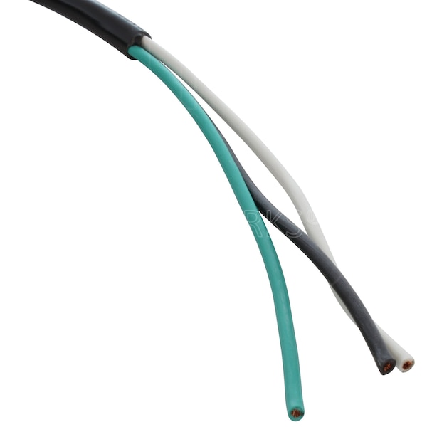 Ac Works 50ft 15A NEMA 5-15P U.S 3-Prong to Stripped End Replacement Cable - S515PROJ-050