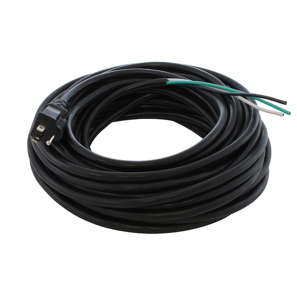 Ac Works 50ft 15A NEMA 5-15P U.S 3-Prong to Stripped End Replacement Cable - S515PROJ-050