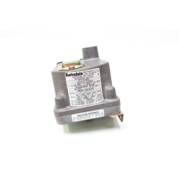 Interruptor de presión Barksdale 0.4-18 PSI 125/250/480V-AC - D1T-H18SS
