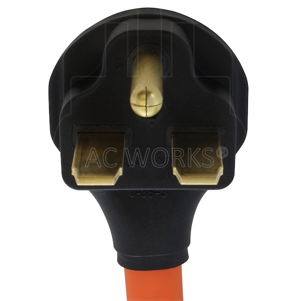 Ac Works NEMA 6-30 3-Prong Commercial HVAC Plug to 6-50 Welder Adapter - WD630650-018