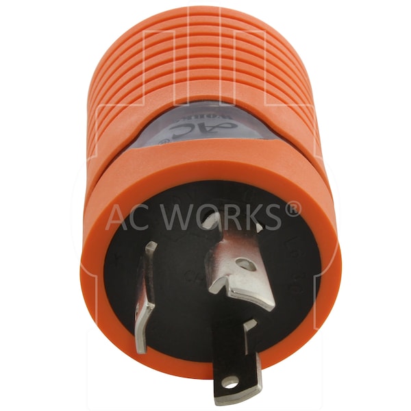 Ac Works Adapter L6-30P 30A 250V Plug to NEMA 6-15/20R 15/20A 250V Female Connector - ADL630620