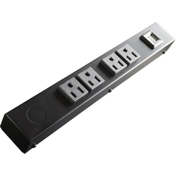 Digital Delights 12 in. 4 Outlet Hardwired Power Strip; USB - DI1539091