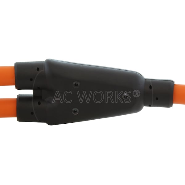 Ac Works 3ft RV 30A TT-30P Plug to Two 5-20R 15/ 20A Household Outlets With 20A Breakers - TTYCB520-036