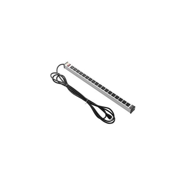 Global Equipment Power Strip 18 Outlets 15A 24L  15 Cord - LTS-18H325