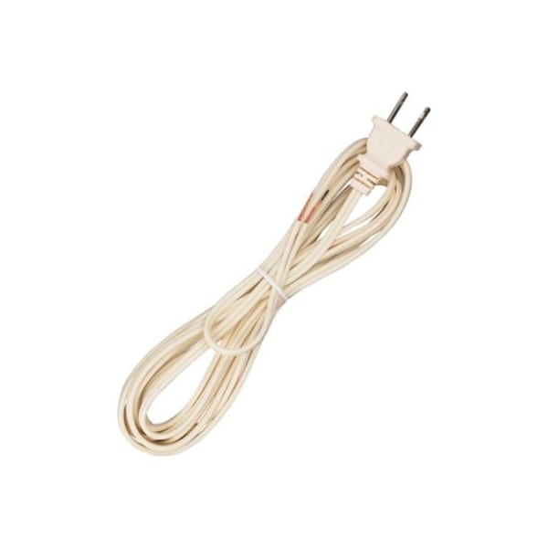 Satco Satco 90-2628 10 Ft. Cord Set, 18/2 SPT-1, Ivory - 90/2628