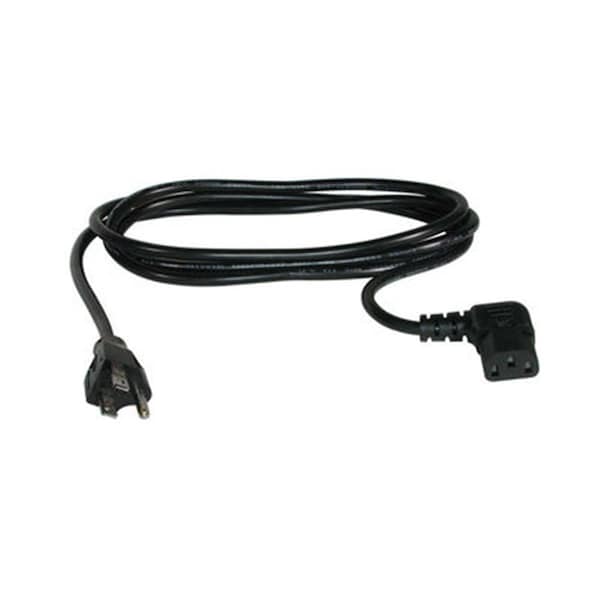 Fasttrack 6Ft Universal Right Angle Power Cord Iec320C13 R-A To Nema 5-15P - FA56920