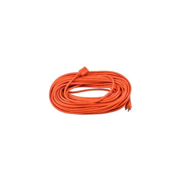 Global Equipment SJTW Extension Cord, 16 AWG, Outdoor, 16/3, 1 Outlets, Orange, 100 ft - FL-101-16AWG-100FT