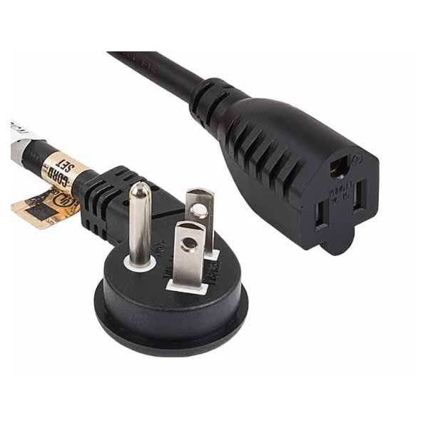 Sanoxy 1ft Ultra Low Profile Power Extension Cord NEMA 5-15P to NEMA 5-15R, Black - SNX-CBL-PW147-1201