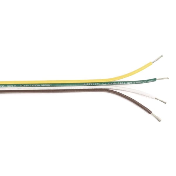 Afi 154510 Flat 16-4 Awg 4 x 1 mm Flat Ribbon Bonded Cable - Assorted Color - 3003.6079