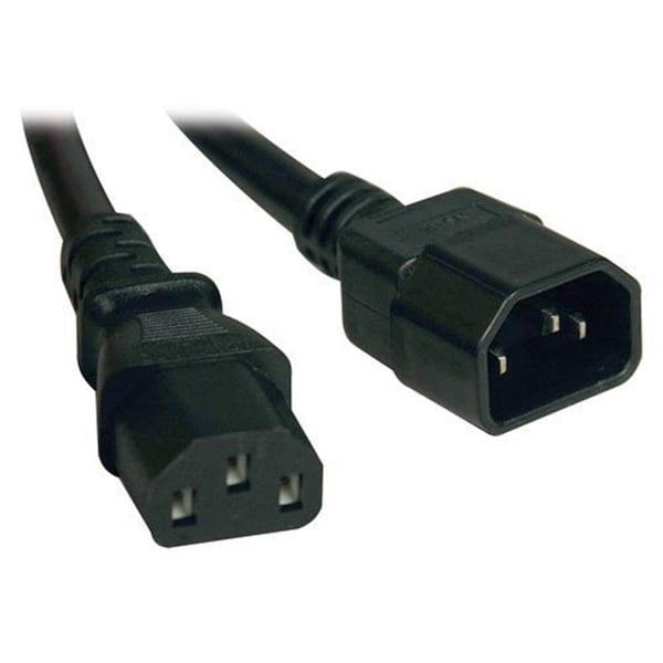 Evolve Tripp Lite; Power Cord Adapter; 10A; 18AWG; 100V- 250V; IEC-320-C14 to IEC-320-C13; 8FT - EV193795