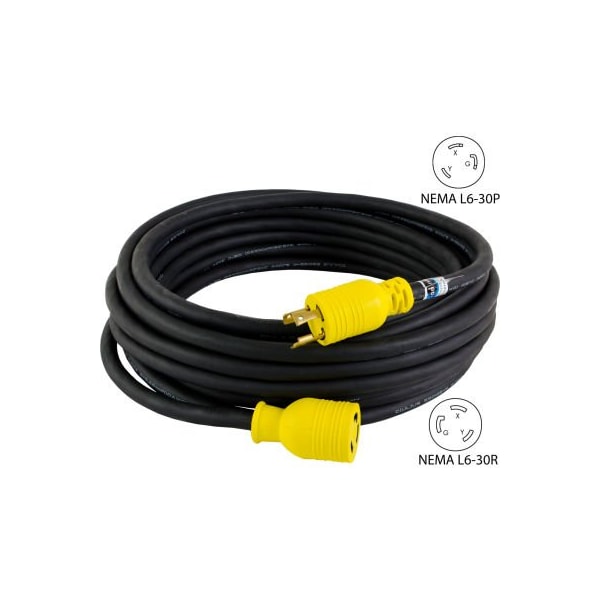 Conntek Extreme Weather Locking Extension Cord, Outdoor, 50 ft - RUL630PR-050