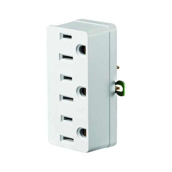 Leviton OUTLET ADAPTR WHIT 5-15R - C22-00698-00W