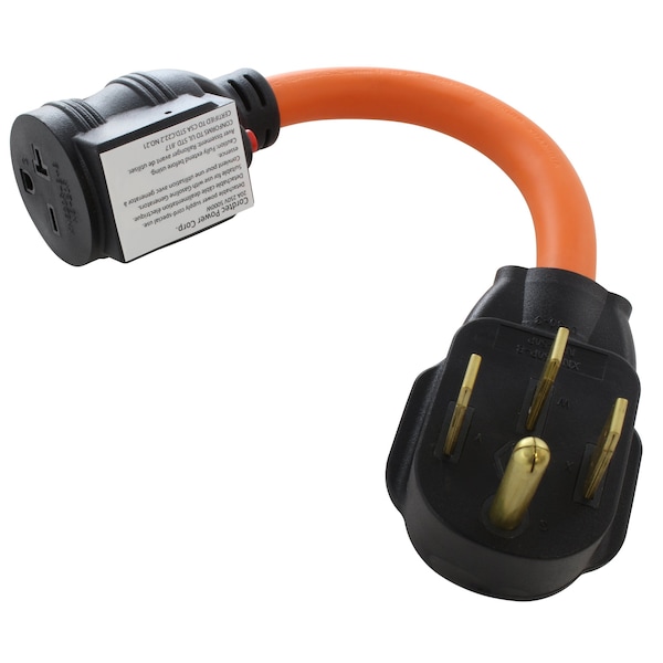 Ac Works 1FT 50A 14-50P RV/Generator/Range Plug to 6-15/20 Outlet with 20A Breaker - S1450CB620