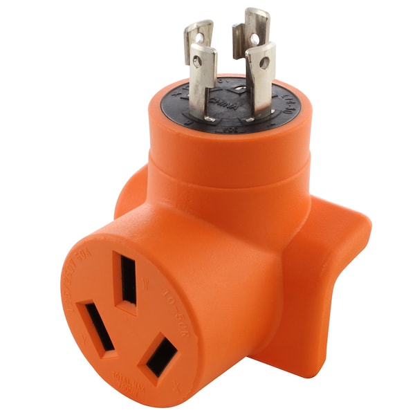 Ac Works 30A 4-Prong L14-30P Locking Plug to 10-50R 50A 125/250Volt Welder Adapter - WDL14301050