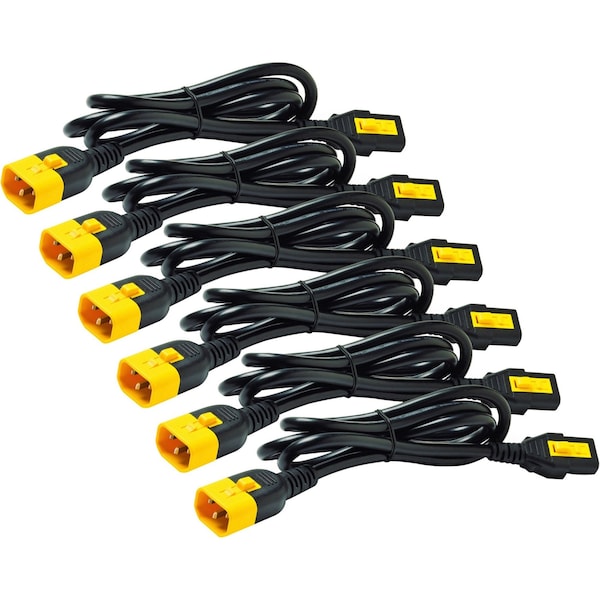 Apc Power Cord Kit (6 Ea), Locking, C13 To C14, 0.6M, North America - AP8702S-NA