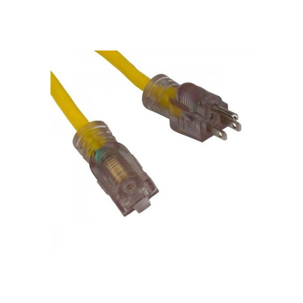 Bayco Cold Weather Extension Cord, 14 AWG, Outdoor, 14/3, 1 Outlets, 50 ft - BYSL-753L