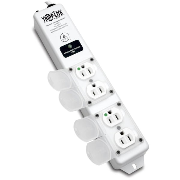 Tripp Lite Surge Protector Strip, 4 Outlet, White - SPS415HGULTRA
