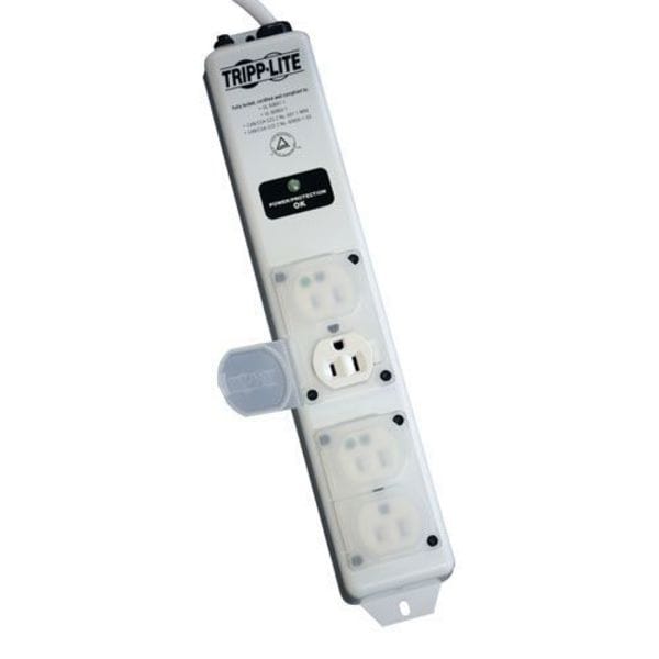 Tripp Lite Surge Protector Strip, 4 Outlet, White - SPS415HGULTRA