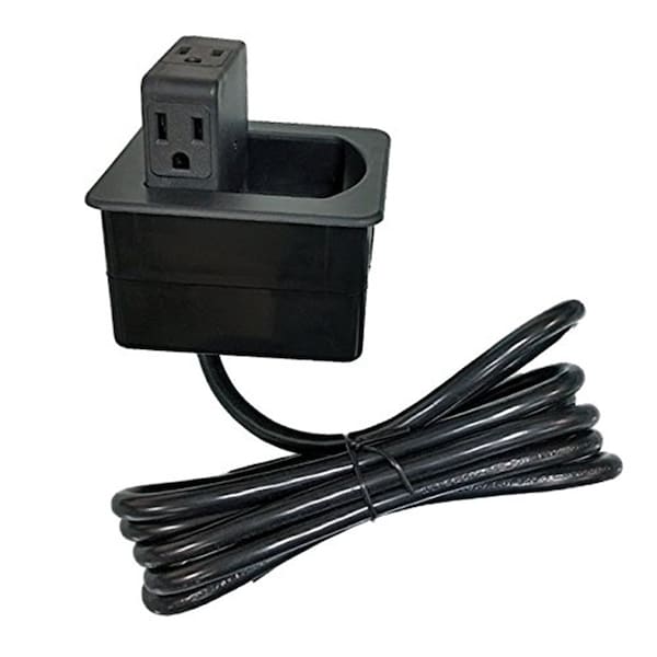 Electriduct Flip Top MINI In-Desk Power Centers - PDC-SW-GMPT-MINI-3P2U